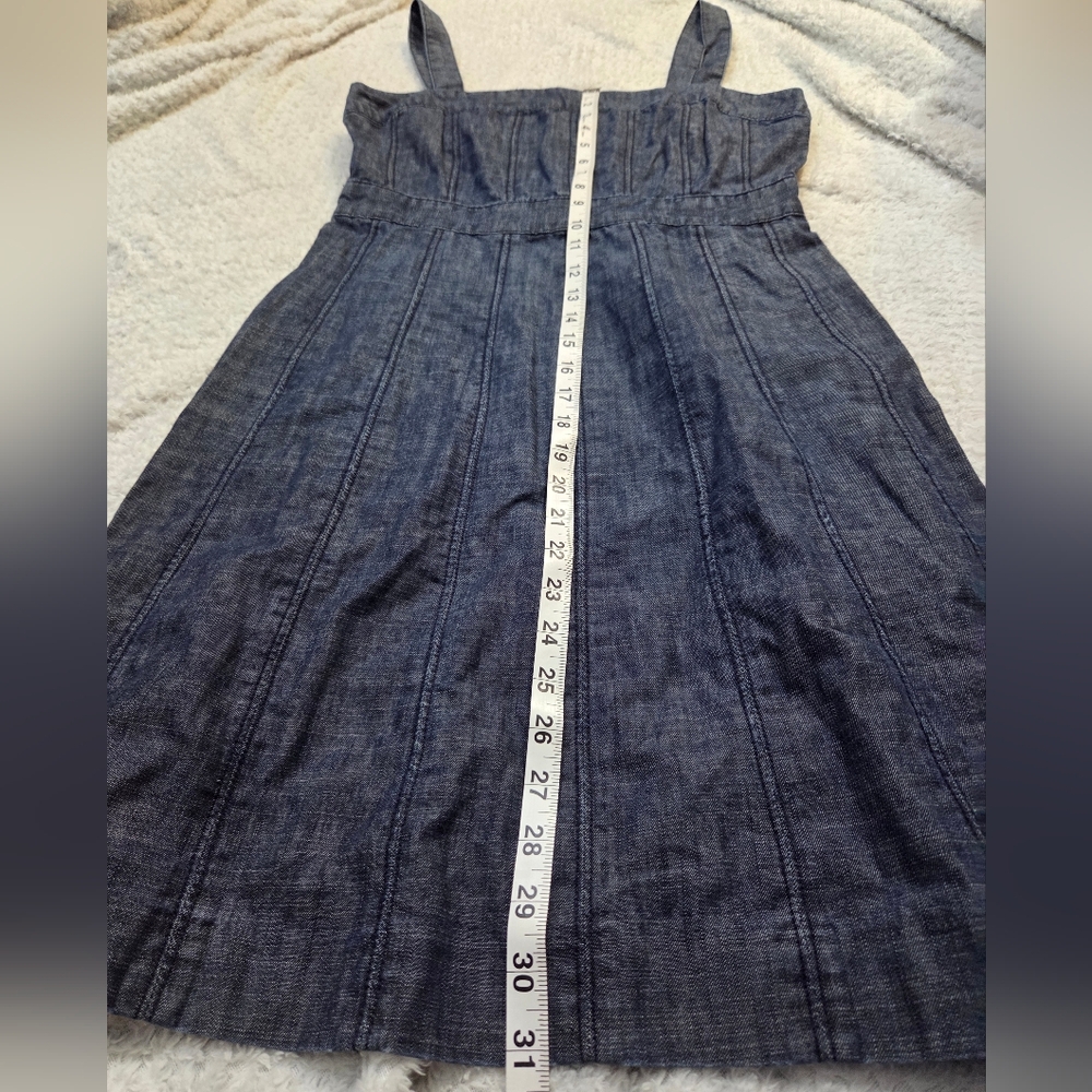 GAP Dark Blue Denim Mini Dress - Picture 4 of 7